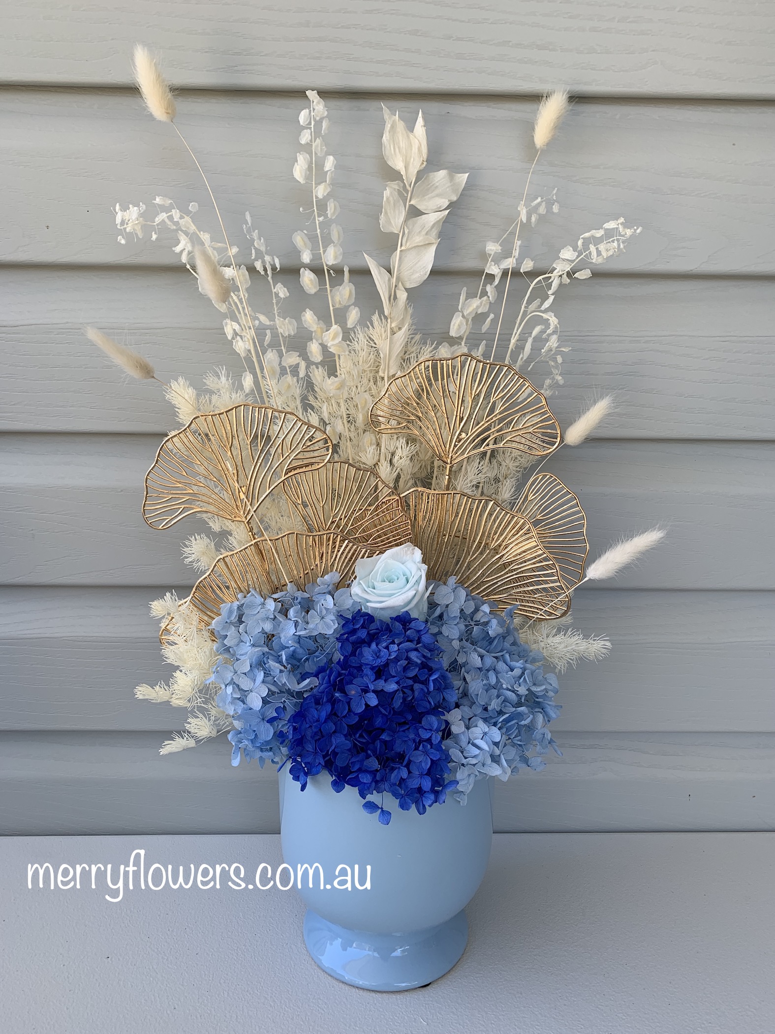 Blue Dried Flowers